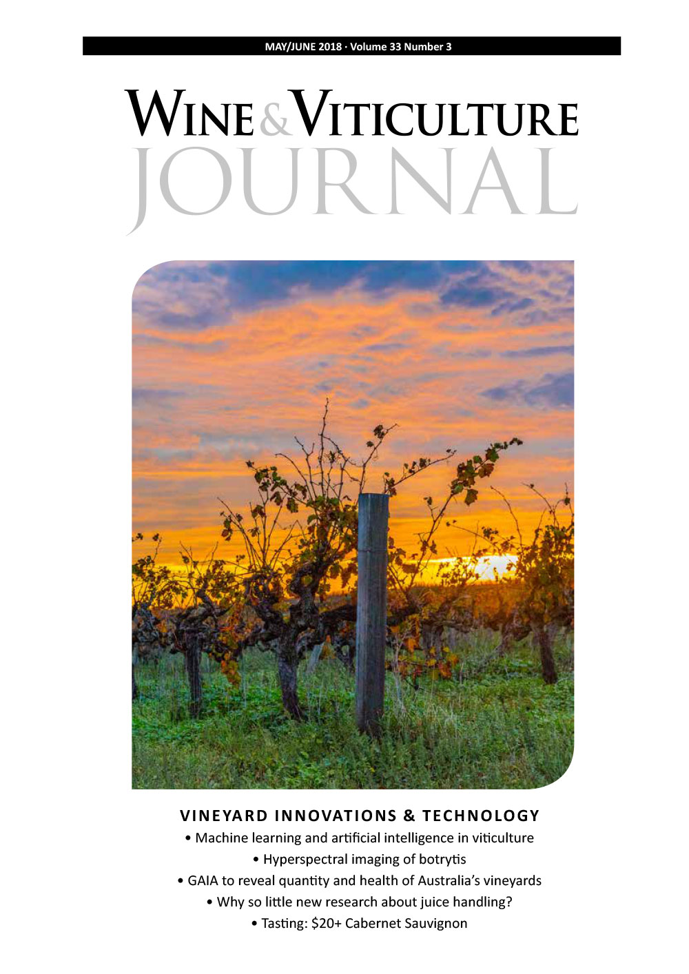 Wine & Viticulture Journal. Volume 33, No 3, 2018