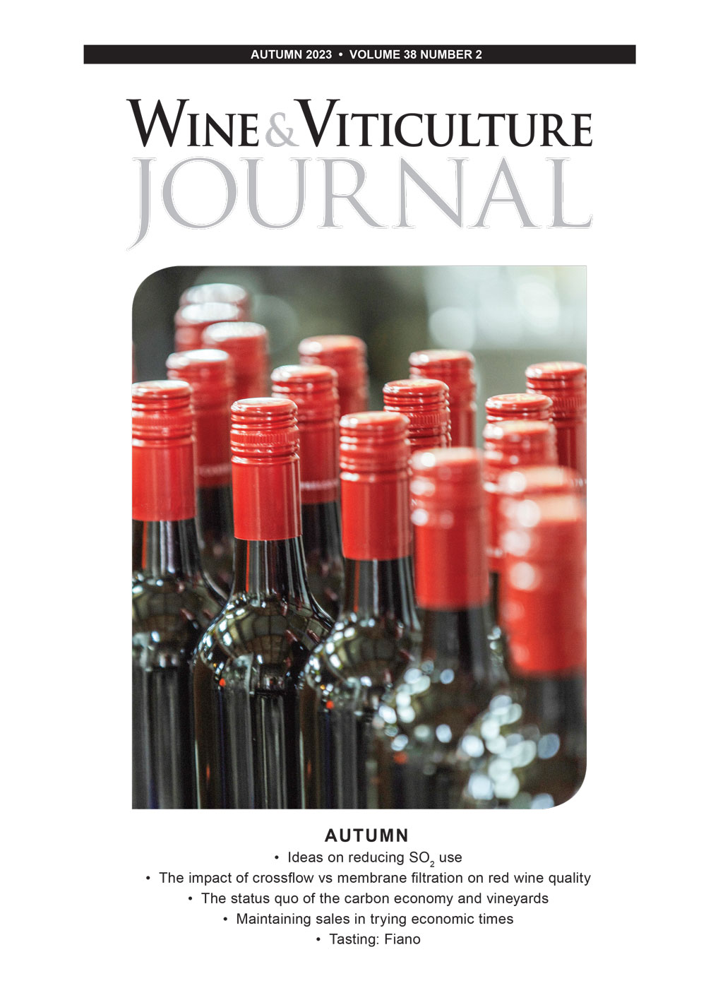 Wine & Viticulture Journal. Volume 38, No 2, 2023