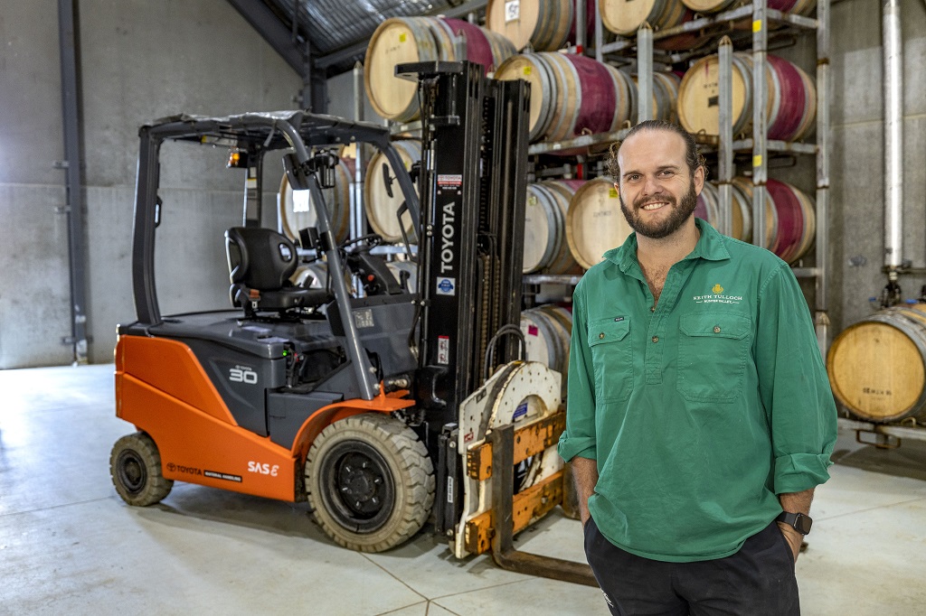 Keith Tulloch wines gets greener with help from electric forklifts