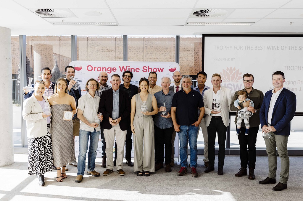 Trophies awarded at the 2023 Orange Wine Show