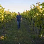 Tom Wallace Senior Winemaker Tas in Hazards vineyard