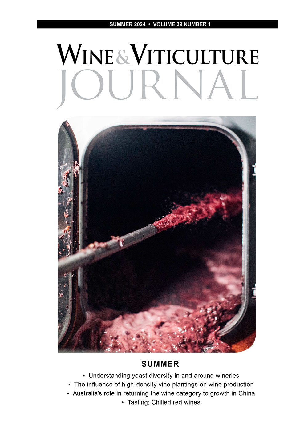 Wine & Viticulture Journal. Volume 39, No 1, 2024