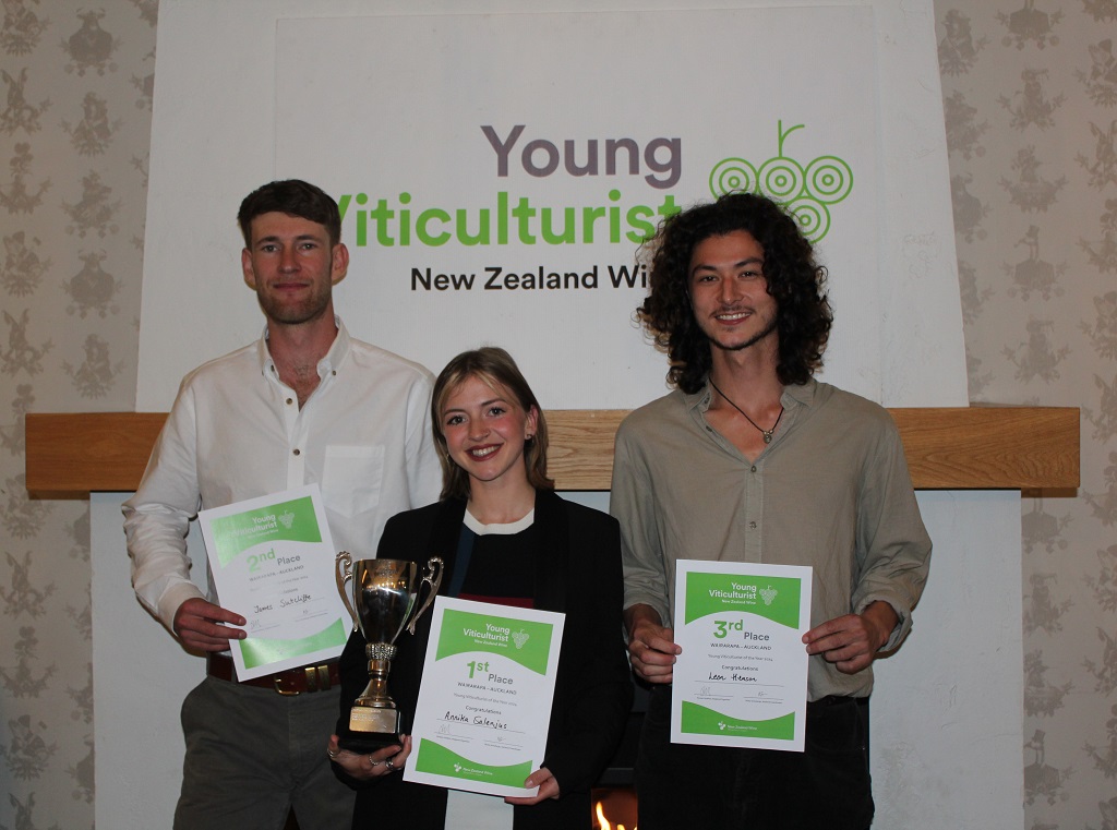 Annika Salenjus claims 2024 Wairarapa Young Viticulturist of the Year title