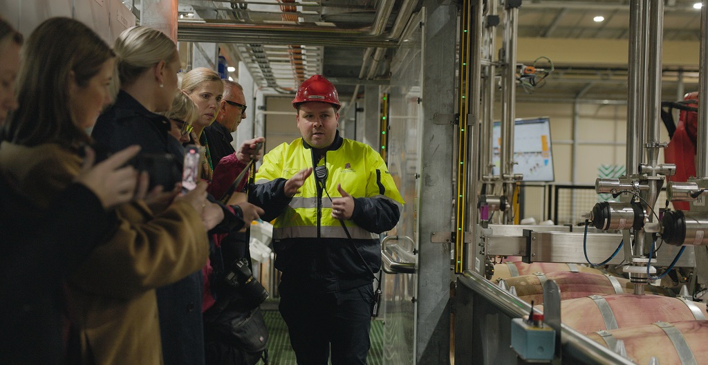 ‘World-first in winemaking’: Treasury unveils  million barrel hall automation system