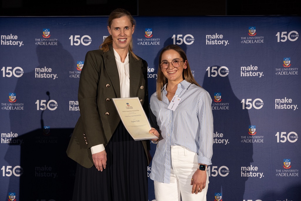 Sophie Vaile awarded 2025 Gramp Hardy Smith Memorial Prize