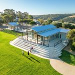 Dandelion Vineyards Wonder Room -External setting with people